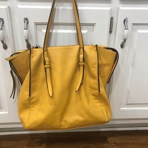 Mustard yellow large purse